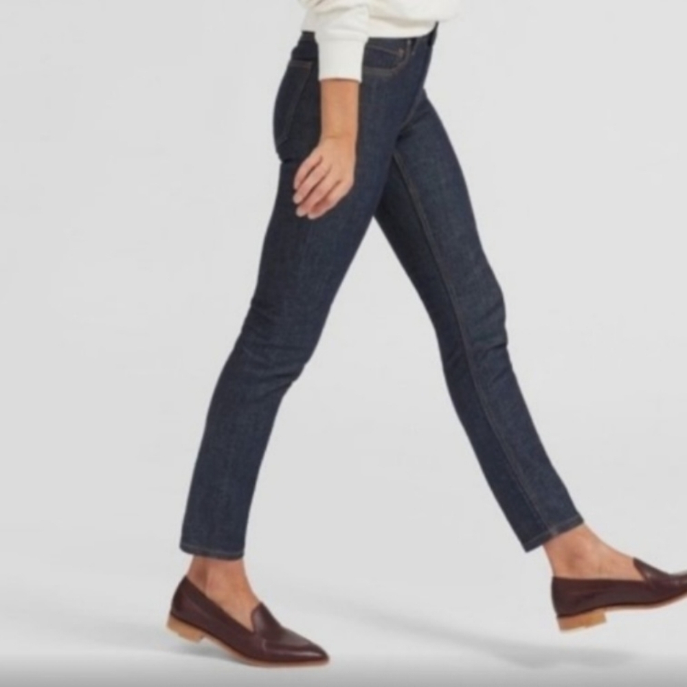 Everlane Womens High Rise Ankle Jeans Black Wash 26 Waist